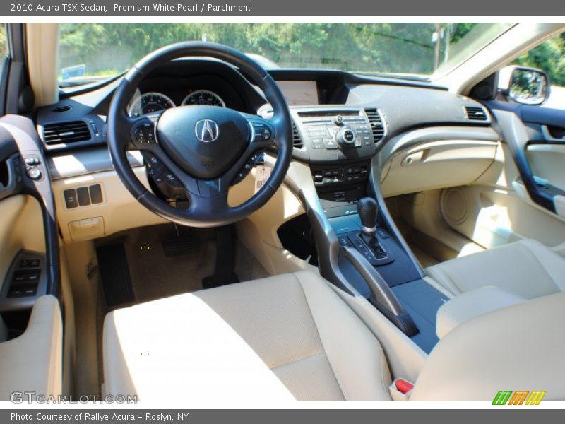 Premium White Pearl / Parchment 2010 Acura TSX Sedan
