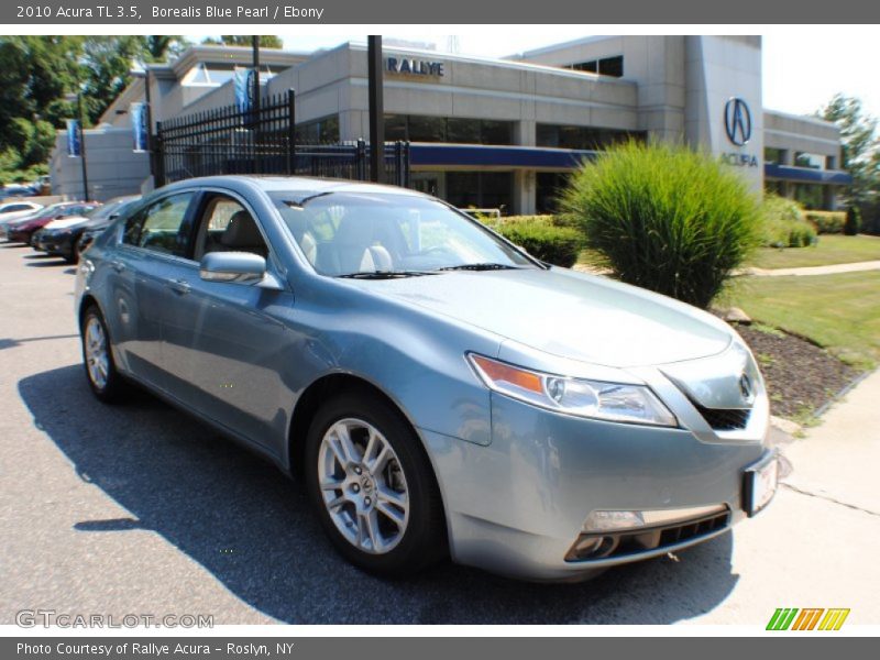 Borealis Blue Pearl / Ebony 2010 Acura TL 3.5