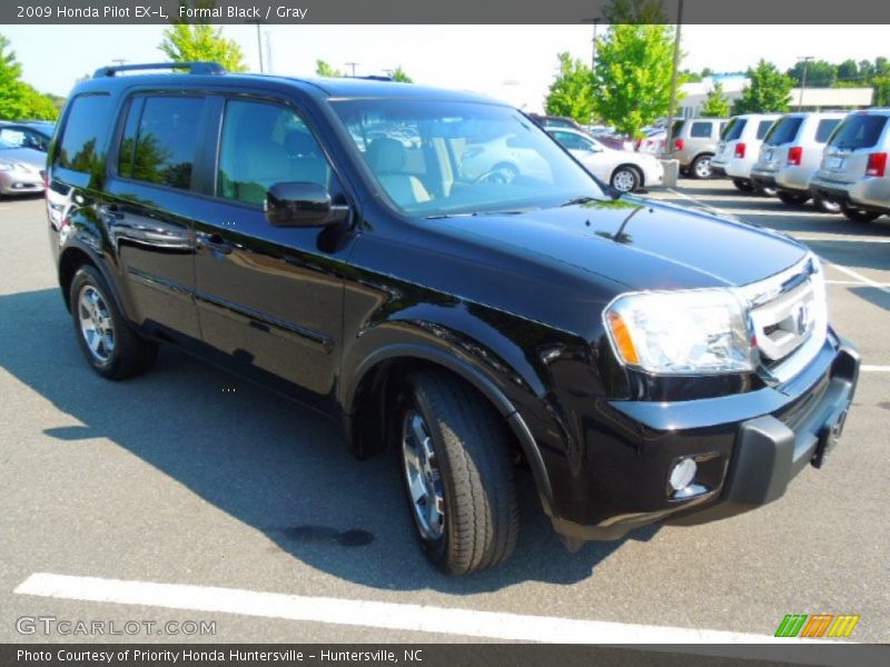 Formal Black / Gray 2009 Honda Pilot EX-L