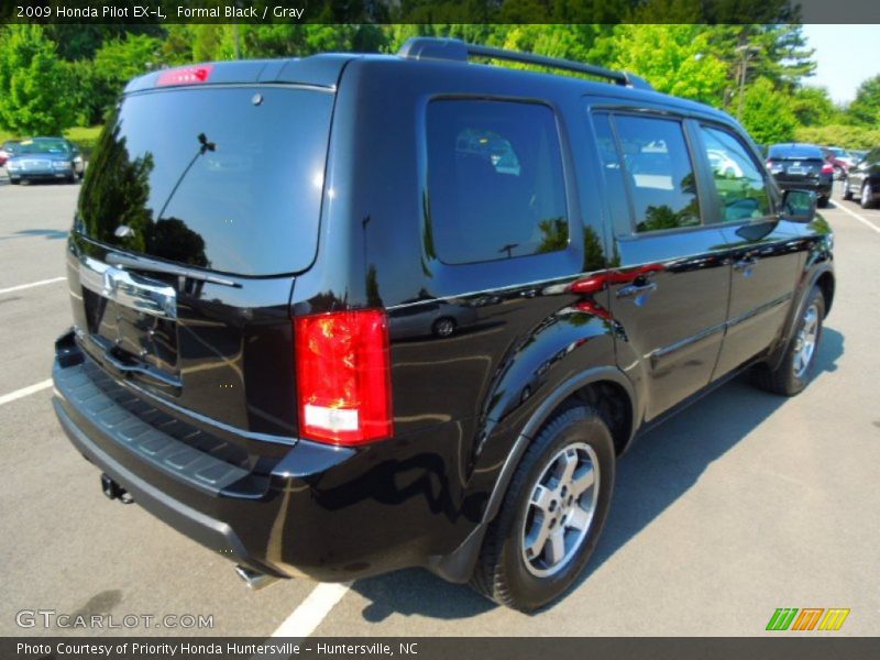 Formal Black / Gray 2009 Honda Pilot EX-L