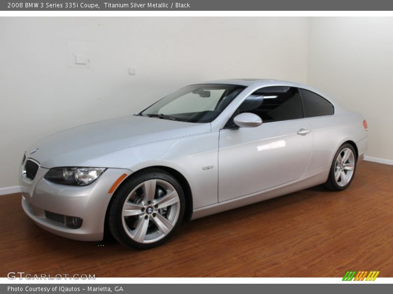 Titanium Silver Metallic / Black 2008 BMW 3 Series 335i Coupe