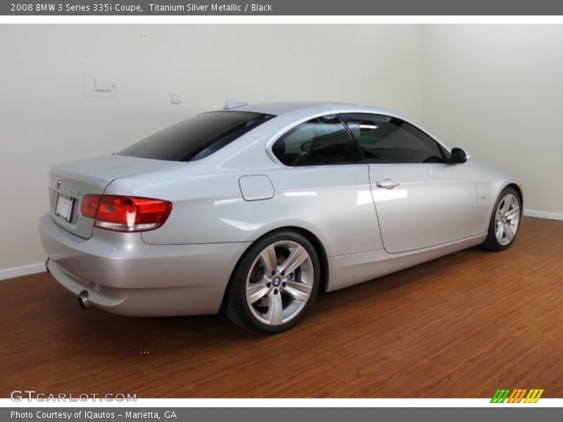 Titanium Silver Metallic / Black 2008 BMW 3 Series 335i Coupe