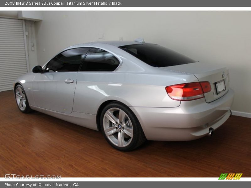 Titanium Silver Metallic / Black 2008 BMW 3 Series 335i Coupe