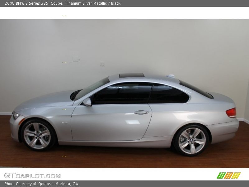 Titanium Silver Metallic / Black 2008 BMW 3 Series 335i Coupe