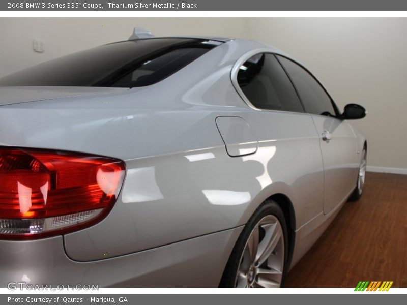 Titanium Silver Metallic / Black 2008 BMW 3 Series 335i Coupe