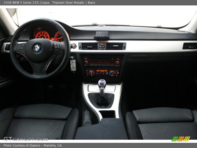 Titanium Silver Metallic / Black 2008 BMW 3 Series 335i Coupe