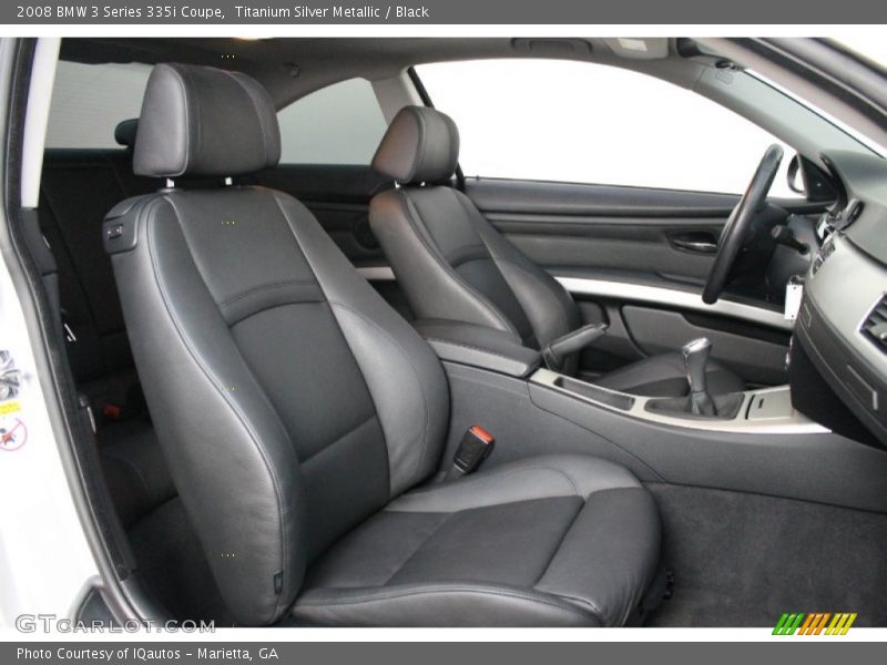 Titanium Silver Metallic / Black 2008 BMW 3 Series 335i Coupe