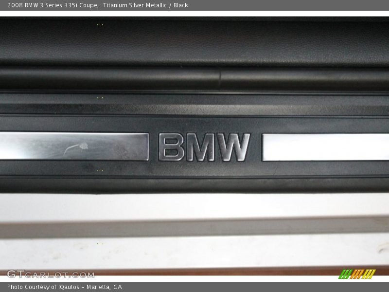 Titanium Silver Metallic / Black 2008 BMW 3 Series 335i Coupe