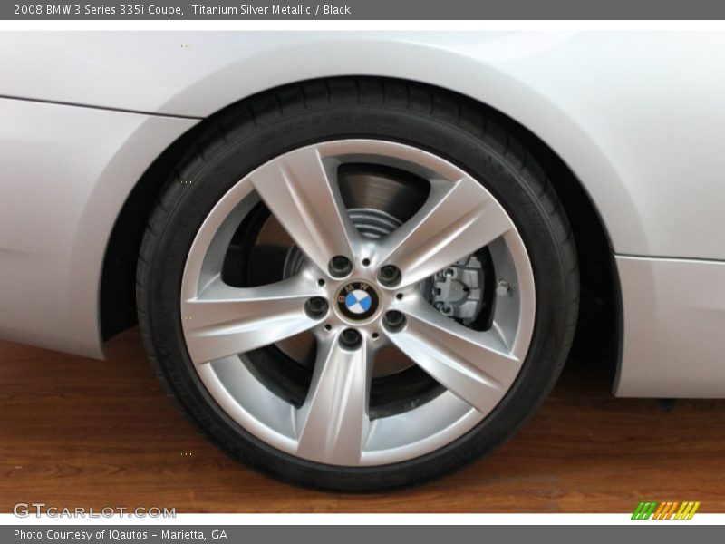 Titanium Silver Metallic / Black 2008 BMW 3 Series 335i Coupe
