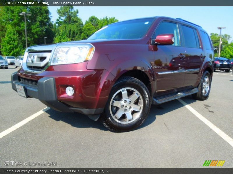 Dark Cherry Pearl / Black 2009 Honda Pilot Touring