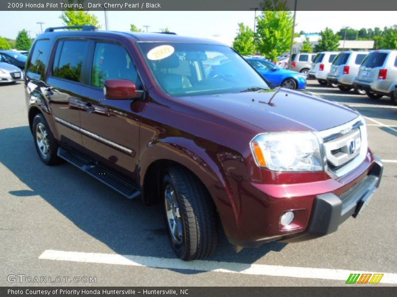 Dark Cherry Pearl / Black 2009 Honda Pilot Touring