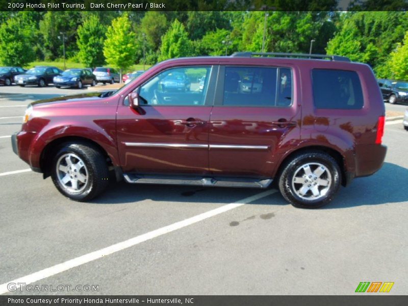 Dark Cherry Pearl / Black 2009 Honda Pilot Touring
