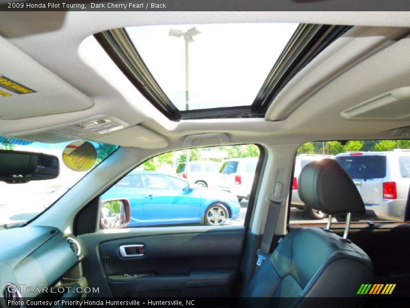 Dark Cherry Pearl / Black 2009 Honda Pilot Touring