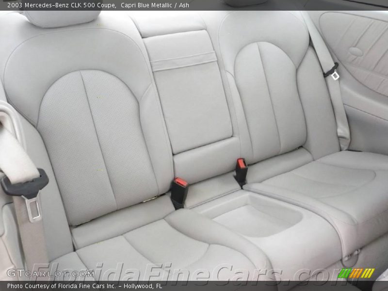 Capri Blue Metallic / Ash 2003 Mercedes-Benz CLK 500 Coupe