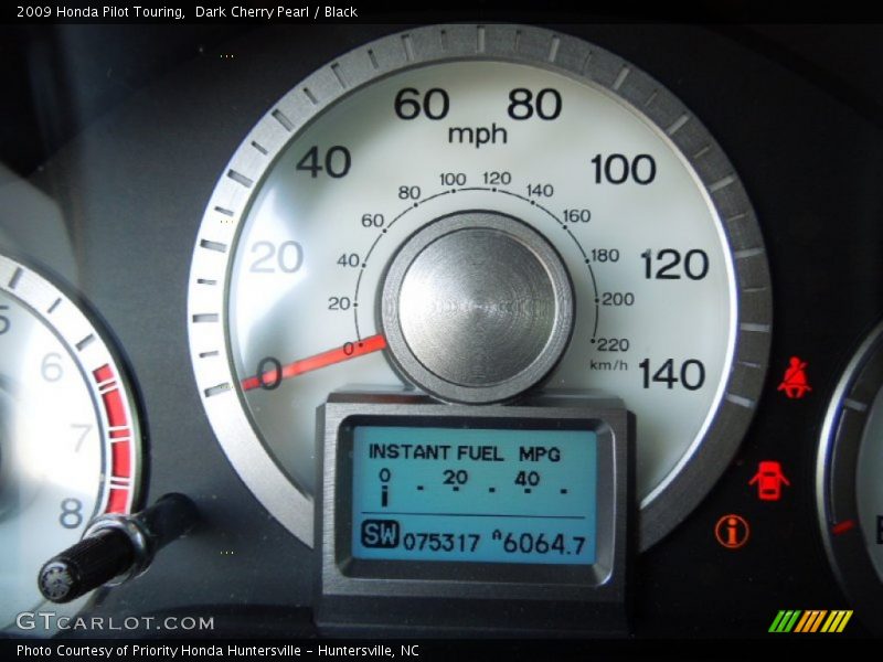 Dark Cherry Pearl / Black 2009 Honda Pilot Touring