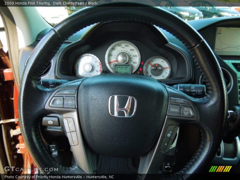Dark Cherry Pearl / Black 2009 Honda Pilot Touring