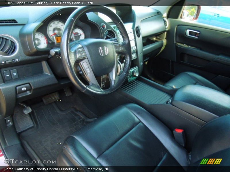 Dark Cherry Pearl / Black 2009 Honda Pilot Touring