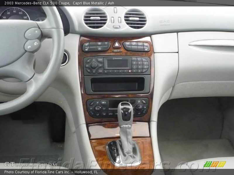 Capri Blue Metallic / Ash 2003 Mercedes-Benz CLK 500 Coupe