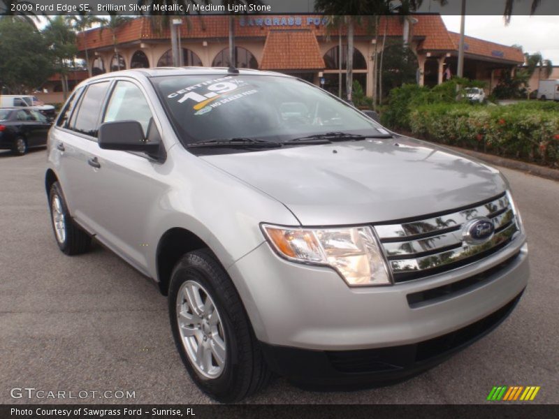 Brilliant Silver Metallic / Medium Light Stone 2009 Ford Edge SE