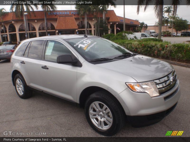 Brilliant Silver Metallic / Medium Light Stone 2009 Ford Edge SE