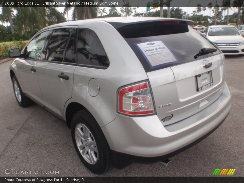 Brilliant Silver Metallic / Medium Light Stone 2009 Ford Edge SE