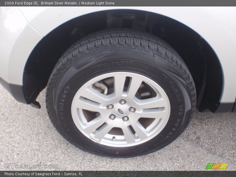 Brilliant Silver Metallic / Medium Light Stone 2009 Ford Edge SE
