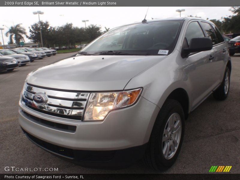 Brilliant Silver Metallic / Medium Light Stone 2009 Ford Edge SE