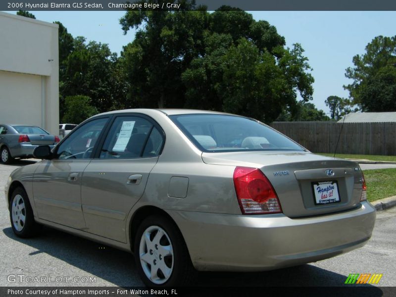 Champagne Beige / Gray 2006 Hyundai Elantra GLS Sedan