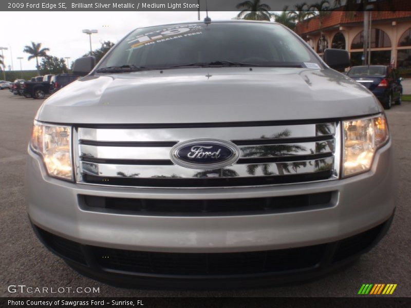 Brilliant Silver Metallic / Medium Light Stone 2009 Ford Edge SE