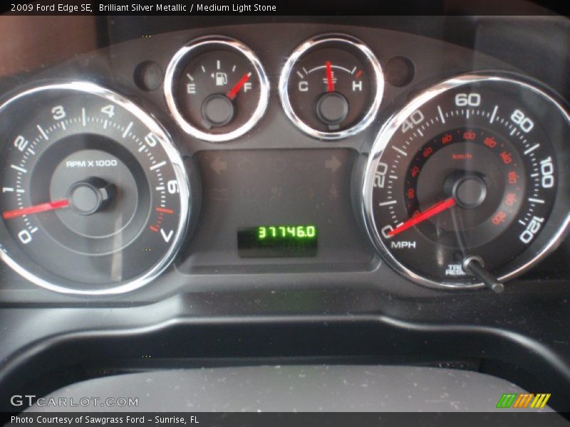 Brilliant Silver Metallic / Medium Light Stone 2009 Ford Edge SE