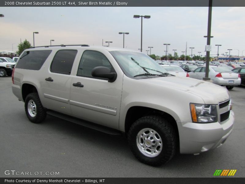 Silver Birch Metallic / Ebony 2008 Chevrolet Suburban 2500 LT 4x4
