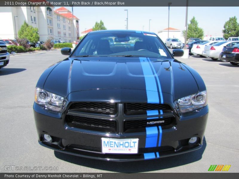 Pitch Black / Black/Mopar Blue 2011 Dodge Charger R/T Mopar '11