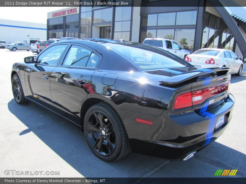 Pitch Black / Black/Mopar Blue 2011 Dodge Charger R/T Mopar '11