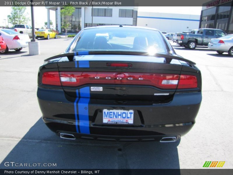 Pitch Black / Black/Mopar Blue 2011 Dodge Charger R/T Mopar '11