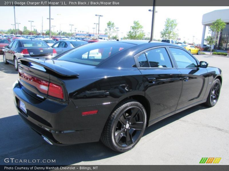Pitch Black / Black/Mopar Blue 2011 Dodge Charger R/T Mopar '11