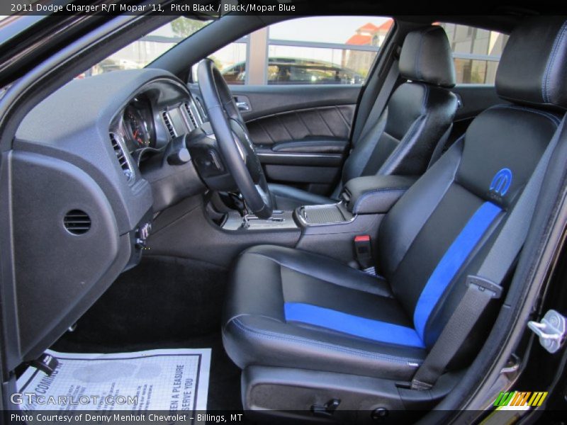 Black/Mopar Blue Interior - 2011 Charger R/T Mopar '11 