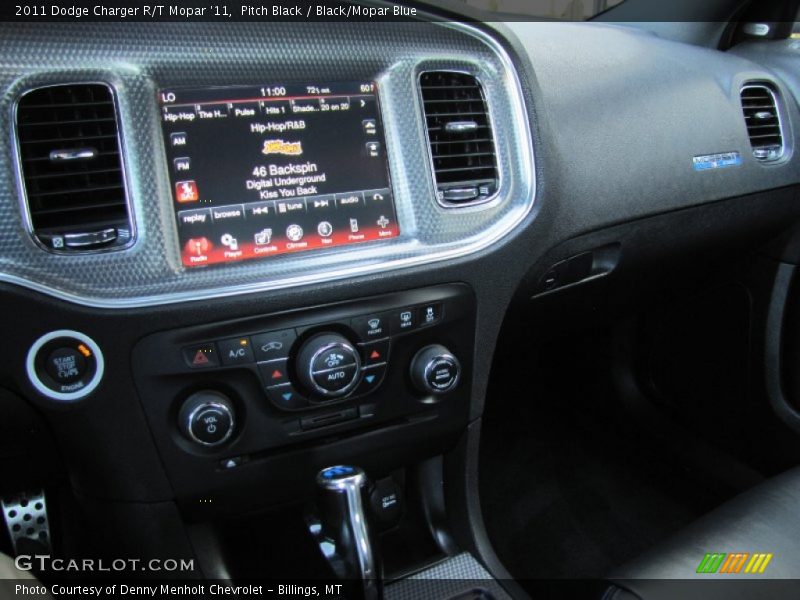 Pitch Black / Black/Mopar Blue 2011 Dodge Charger R/T Mopar '11