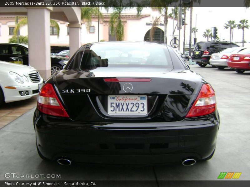 Black / Black 2005 Mercedes-Benz SLK 350 Roadster