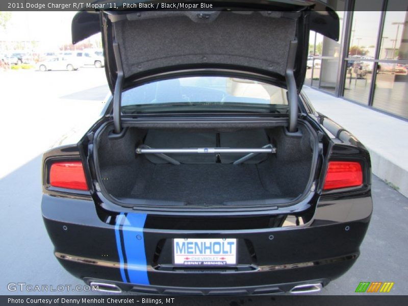 Pitch Black / Black/Mopar Blue 2011 Dodge Charger R/T Mopar '11