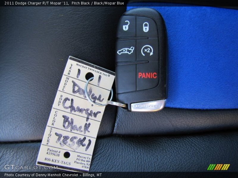 Keys of 2011 Charger R/T Mopar '11