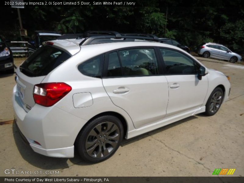 Satin White Pearl / Ivory 2012 Subaru Impreza 2.0i Sport Limited 5 Door