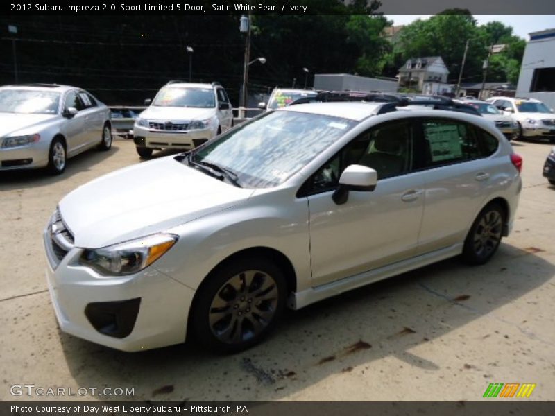 Satin White Pearl / Ivory 2012 Subaru Impreza 2.0i Sport Limited 5 Door