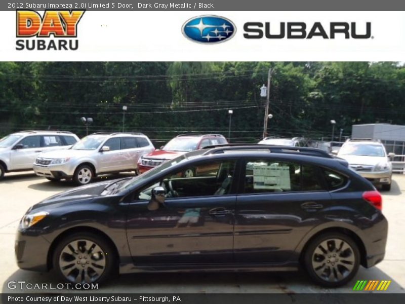 Dark Gray Metallic / Black 2012 Subaru Impreza 2.0i Limited 5 Door