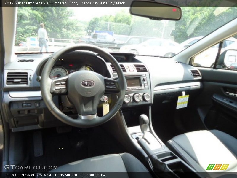 Dark Gray Metallic / Black 2012 Subaru Impreza 2.0i Limited 5 Door