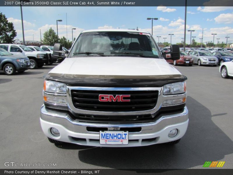Summit White / Pewter 2007 GMC Sierra 3500HD Classic SLE Crew Cab 4x4