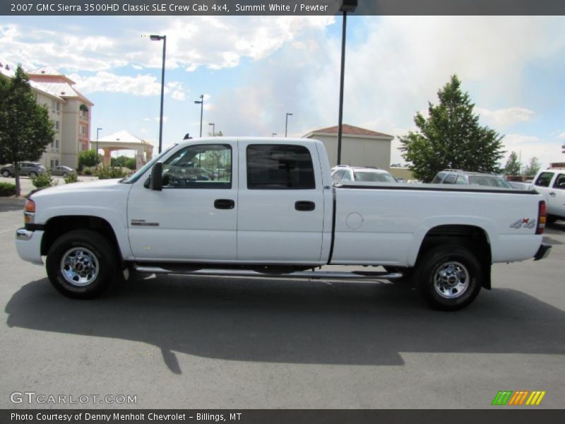 Summit White / Pewter 2007 GMC Sierra 3500HD Classic SLE Crew Cab 4x4