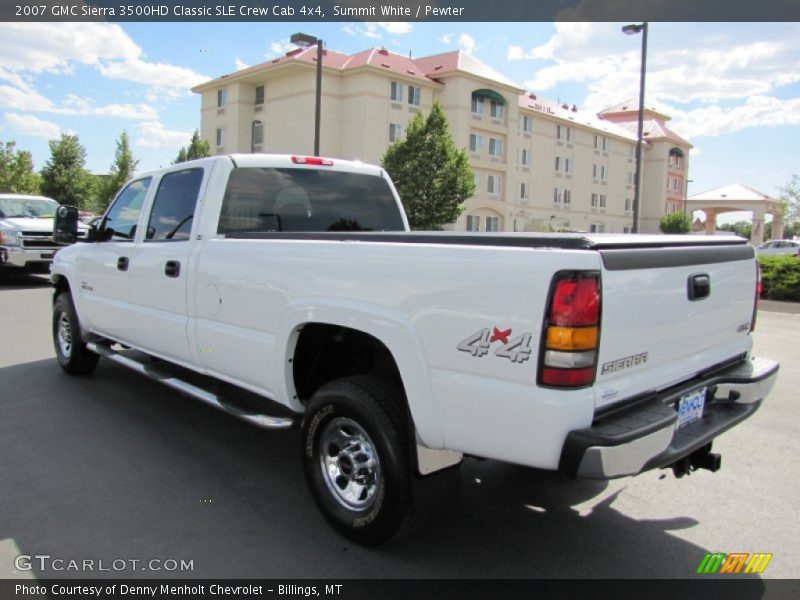 Summit White / Pewter 2007 GMC Sierra 3500HD Classic SLE Crew Cab 4x4