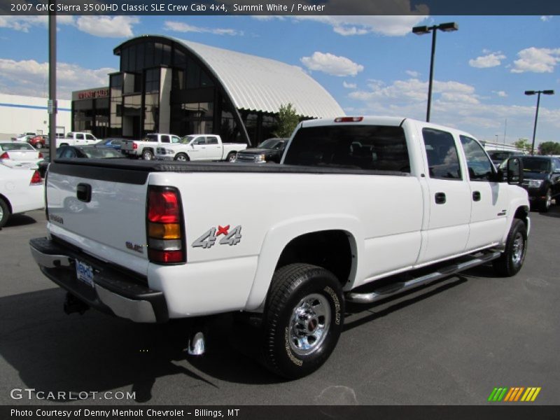 Summit White / Pewter 2007 GMC Sierra 3500HD Classic SLE Crew Cab 4x4
