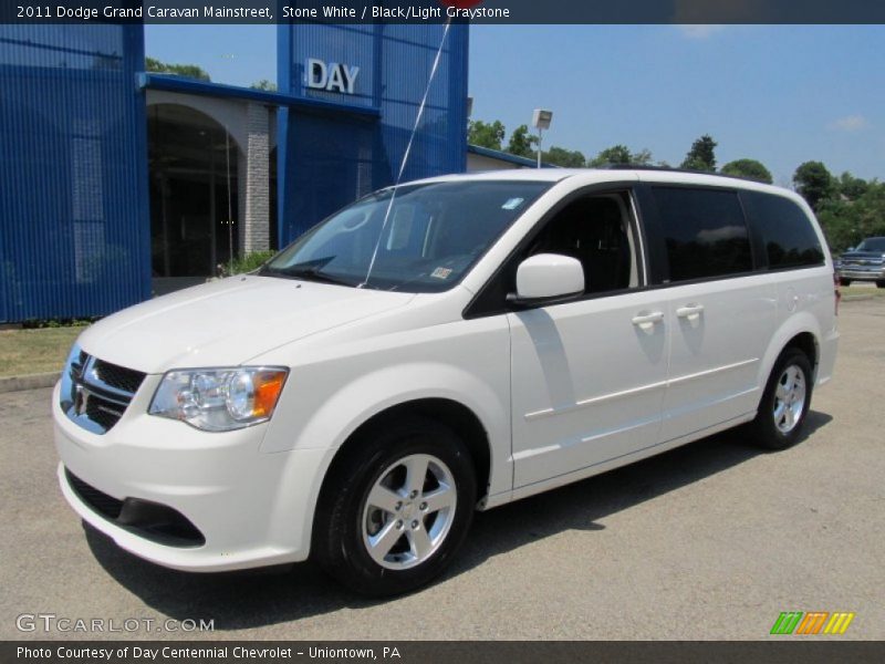 Stone White / Black/Light Graystone 2011 Dodge Grand Caravan Mainstreet