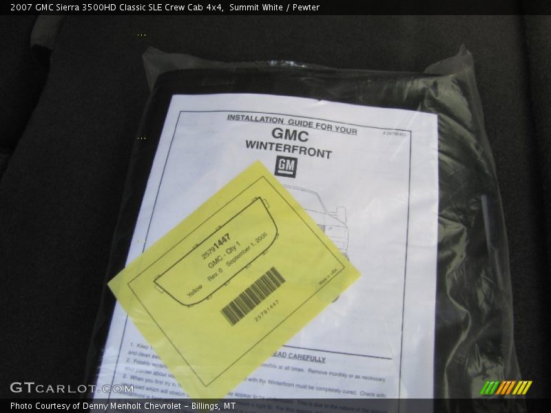 Summit White / Pewter 2007 GMC Sierra 3500HD Classic SLE Crew Cab 4x4